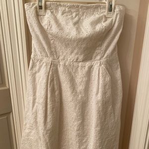 Old Navy White Eyelet Strapless dress